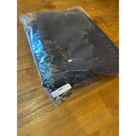 ZARA MID-WAIST ZW THE SLIM JEANS WITH RHINESTONES PANT BLACK 6045/040 Size 2 - Picture 8 of 8